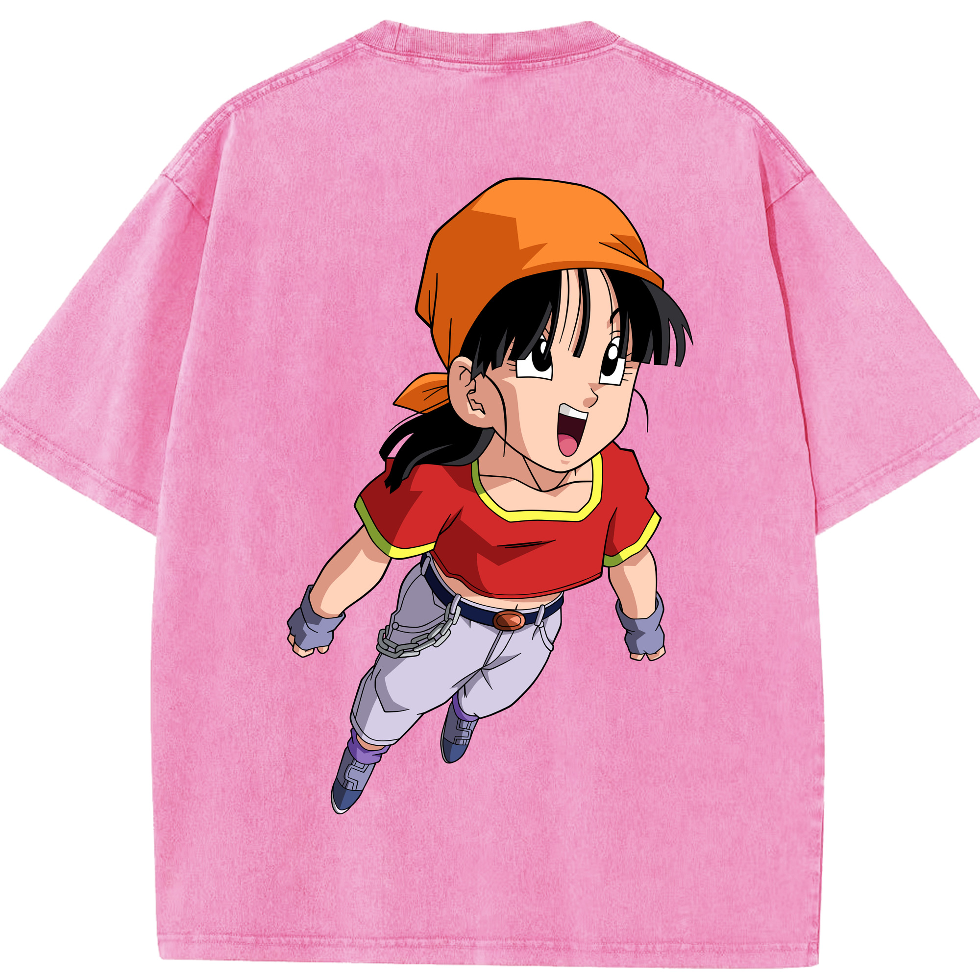 （画像用） ドラゴンボール パン DRAGON BALL Pan 綿100% ヴィンテージ風 半袖Tシャツ（背面プリント）
